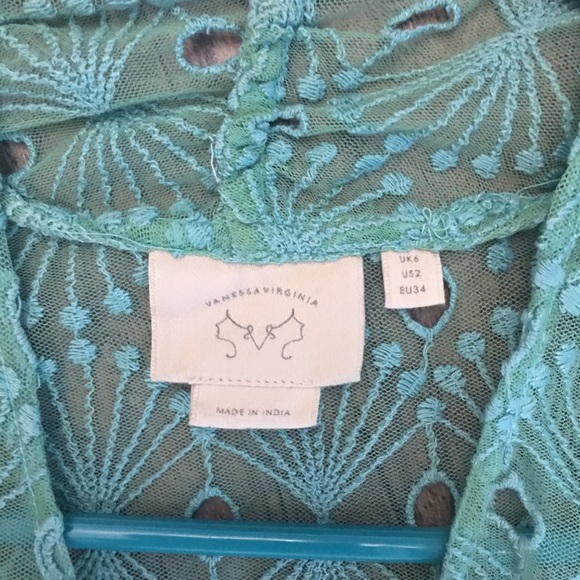 Anthropologie lace ombré midi dress. Sz 2 - Picture 4 of 7